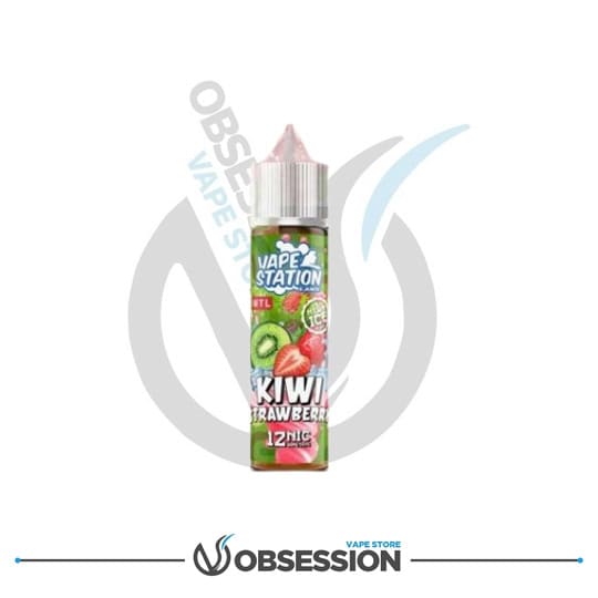 Vape Station Kiwi Strawberry High Ice MTL E-Liquid 60ml