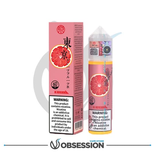 ICE LIQUID BEAN TOKYO exclusive ノベルティー付き Tokyo Classic Grapefruit Iced E-Liquid 60ml Freebase – Obsession