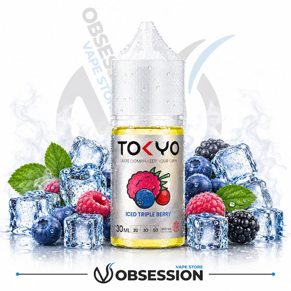 triple berry ice vape juice Tokyo Classic Iced Salt 30ml Choose Flavor:Clear Ruby Red Pax 3 Vaporizer Is Flavor_Fruit - Raspberry