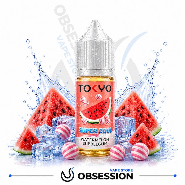 TOKYO Watermelon Bubblegum Super Cool Salt Nic 30ml Candy Ice Vape Egypt TOKYO Watermelon Bubblegum Super Cool Salt Nic 30ml Candy Ice Vape Egypt