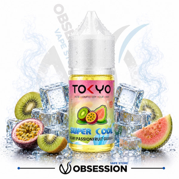 Tokyo Kiwi Passionfruit Guava Super Cool Salt E-Liquid 30ml
