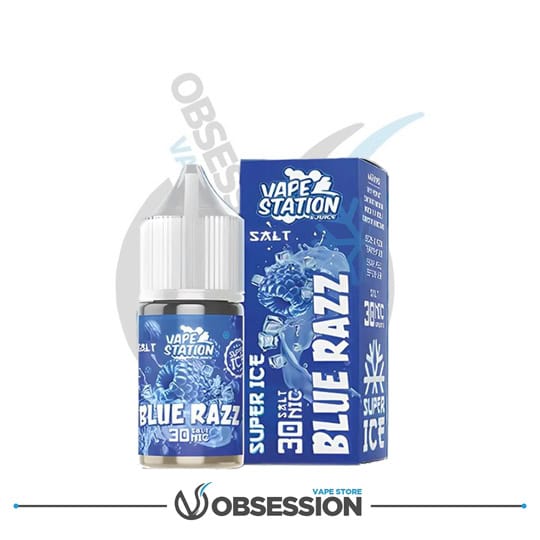 Vape Station Blue Razz Super Ice Salt 30ml | OVSEG