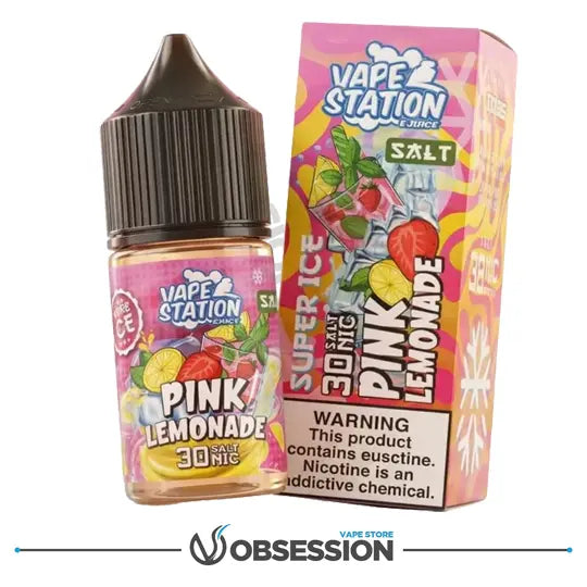 Vape Station Pink Lemonade Super Ice Salt 30ml Vape Station Pink Lemonade Super Ice Salt 30ml