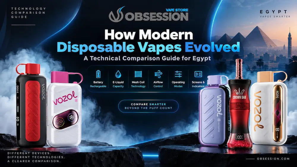 How Modern Disposable Vapes Evolved: A Technical Comparison Guide for Egypt