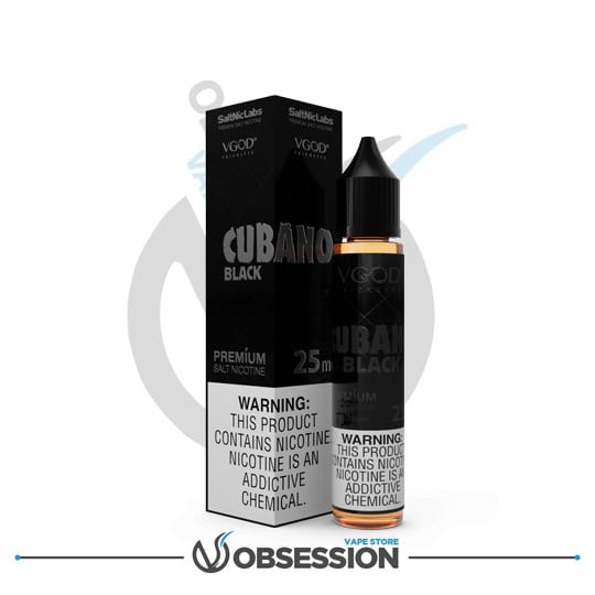 Cubano Black Salt | 30ml By VGOD | Buy Online in Egypt | Obsession Vape Store