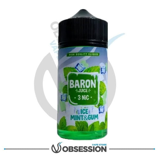 BARON ICE MINT GUM 100ML | Buy Online in Egypt | Obsession Vape Store