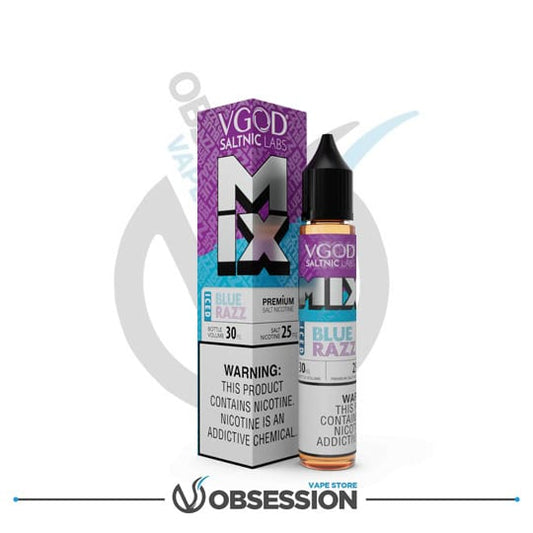 Mix Iced Blue Razz Salt | 30ml By VGOD | Buy Online in Egypt | Obsession Vape Store