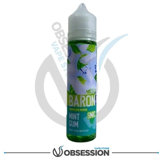 BARON MTL MINT GUM ICE 60ML | Buy Online in Egypt | Obsession Vape Store