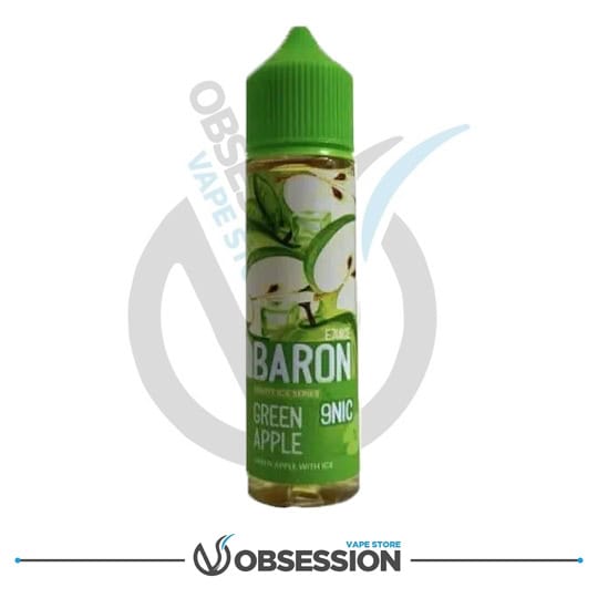BARON MTL GREEN APPLE ICE 60ML | Buy Online in Egypt | Obsession Vape Store
