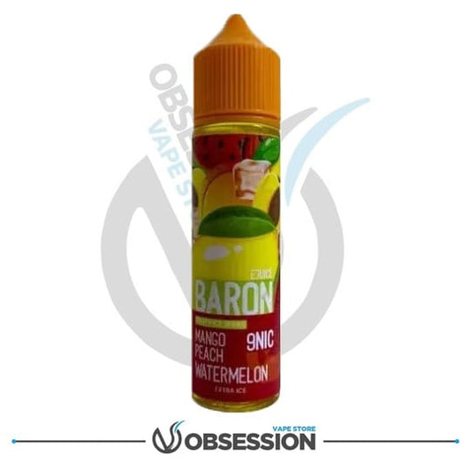 BARON MTL MANGO PEACH WATERMELON ICE 60ML | Buy Online in Egypt | Obsession Vape Store