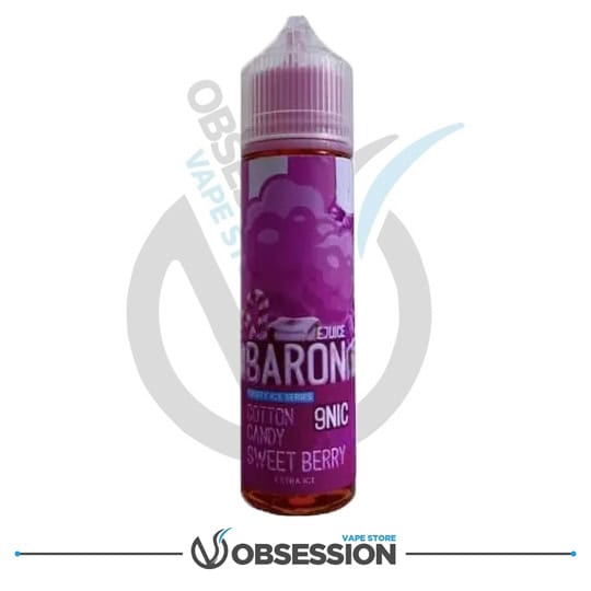 BARON MTL COTTON CANDY SWEET BERRY ICE 60ML | Buy Online in Egypt | Obsession Vape Store