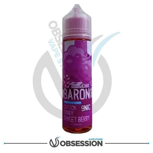 BARON MTL COTTON CANDY SWEET BERRY ICE 60ML | Buy Online in Egypt | Obsession Vape Store