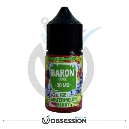 BARON ICE WATERMELON BERRY SALT 30ML | Buy Online in Egypt | Obsession Vape Store