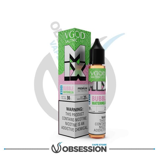 Mix Iced Bubble Watermelon Salt | 30ml By VGOD | Buy Online in Egypt | Obsession Vape Store