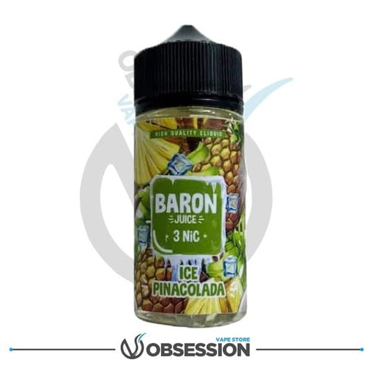 BARON ICE PINA COLADA 100ML | Buy Online in Egypt | Obsession Vape Store
