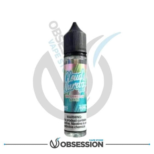 CLOUD NURDZ ICED Watermelon Apple MTL E LIQUID | Buy Online in Egypt | Obsession Vape Store