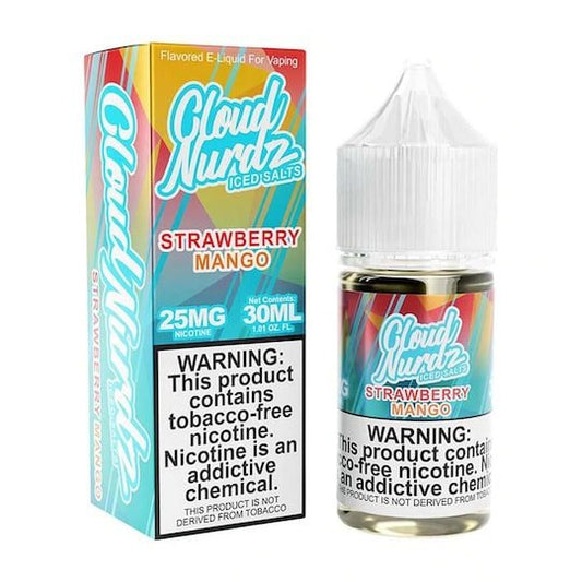 Strawberry Mango Iced Salt 30ml By Cloud Nurdz | Buy Online in Egypt | Obsession Vape Store