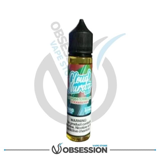 CLOUD NURDZ ICED SOUR WATERMELON STRAWBERRY MTL E LIQUID | Buy Online in Egypt | Obsession Vape Store