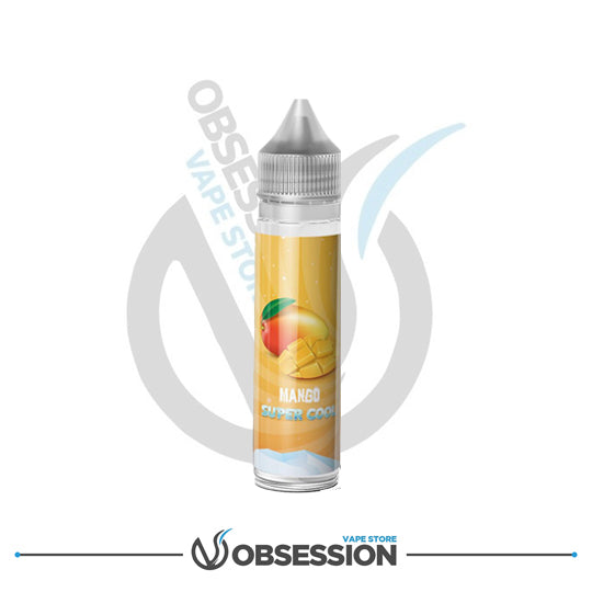 Mango vape juice bottle with 'Obsession Vape Store' branding on a white background