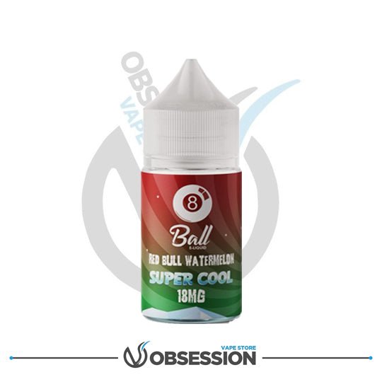 8 Ball Red Bull Watermelon Super Cool MTL E - Liquid 30ml | Buy Online in Egypt | Obsession Vape Store