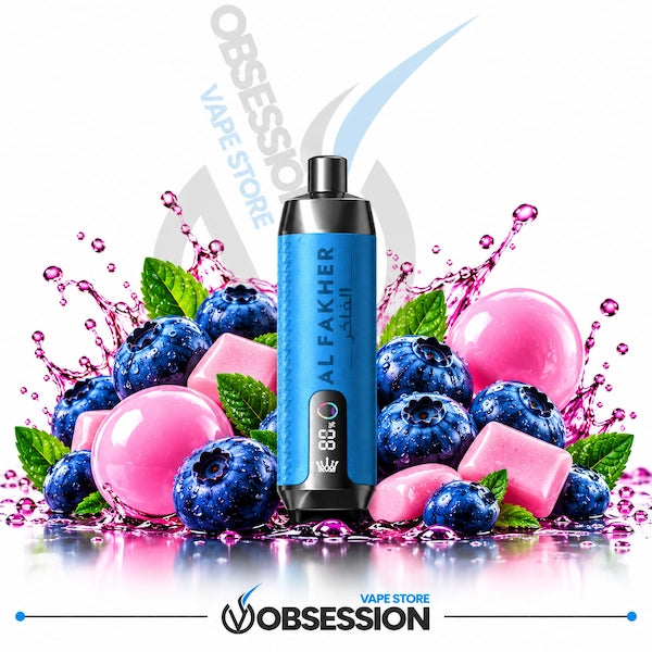 Al Fakher Crown Bar 15000 Pro Disposable Vape Blueberry Bubblegum