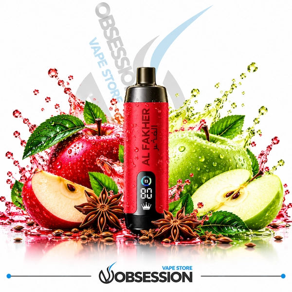 Al Fakher Crown Bar 15000 Pro Disposable Vape Two Apple