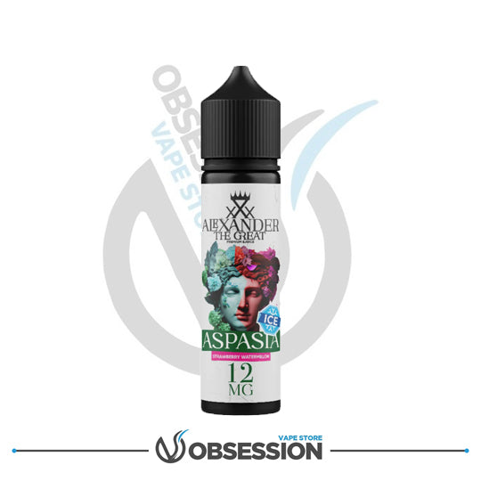 Vape juice bottle labeled 'Alexander the Great' with a colorful label featuring a face design on a white background.