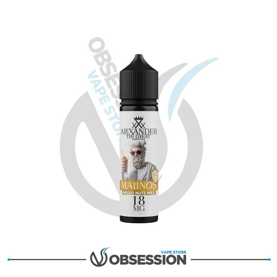 Vape juice bottle labeled 'Alexander the Great' with 'Obsession Vape Store' branding on a white background.