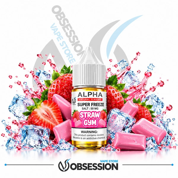 Alpha Super Cool Straw Gum SaltNic 30ml