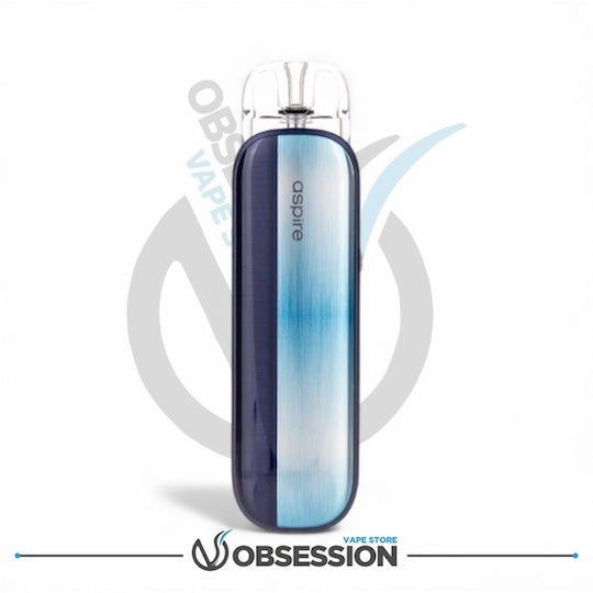 Gradient blue and purple vape device with 'Aspire' branding on a white background.