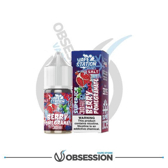 BERRY POMEGRANATE ICE – SALT NIC – 30ML BY VAPE STATION | Buy Online in Egypt | Obsession Vape Store
