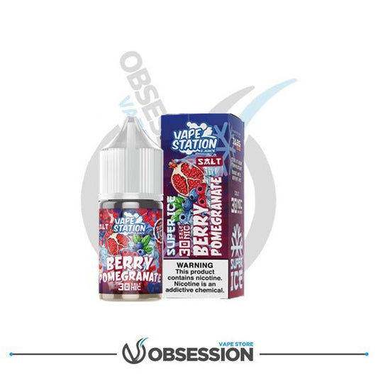 BERRY POMEGRANATE ICE – SALT NIC – 30ML BY VAPE STATION | Buy Online in Egypt | Obsession Vape Store