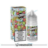 Bazooka Salt Ice Peach Lime Sour Straws E - Liquid 30ml | Buy Online in Egypt | Obsession Vape Store