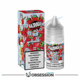 Bazooka Salt Ice Strawberry Sour Straws E - Liquid 30ml | Buy Online in Egypt | Obsession Vape Store