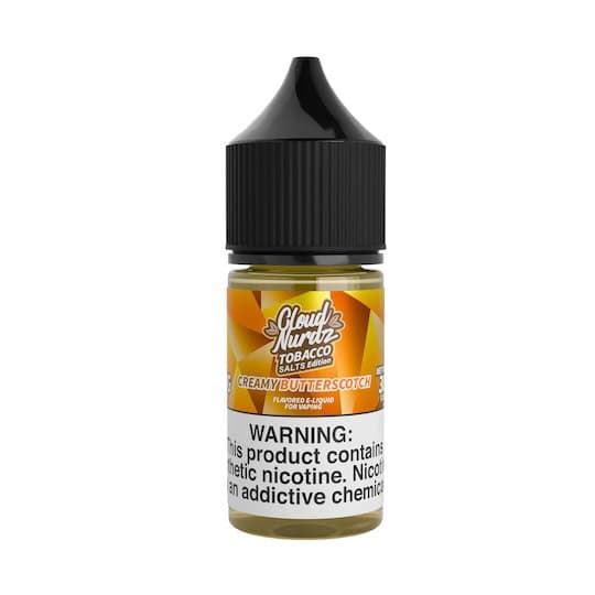 Creamy Butterscotch Tobacco Salt 30ml By Cloud Nurdz | Buy Online in Egypt | Obsession Vape Store