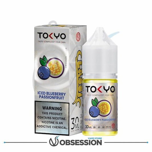 Classic Series Iced Blueberry Passionfruit Salt By Tokyo | 30ml | Buy Online in Egypt | Obsession Vape Store