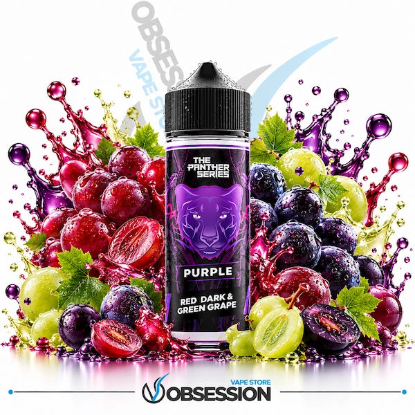 Elevate your flavor journey with The Panther Series Purple by Dr Vapes, now available at Obsession Vape Store—featuring a rich medley of sweet red, dark, and crisp green grapes, bursting with juicy splashes and vine-fresh sweetness for a deeply satisfying all-day vape.   