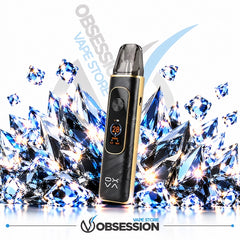 Upgrade your vape with the luxurious OXVA Xlim Pro 4 Pod Kit in Flowing Midnight, now available at Obsession Vape Store—featuring a premium dark gold metallic marble finish, stunning crystal aesthetics, and unmatched flavor delivery with every puff.