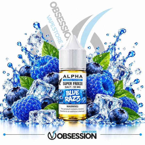 Frisky Alpha Super Freeze Blue Razz SaltNic 30ml
