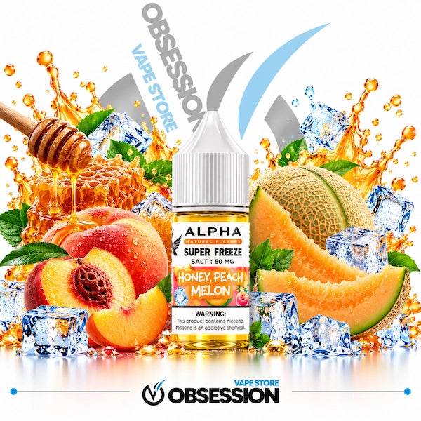 Frisky Alpha Super Freeze Honey Peach Melon SaltNic 30ml