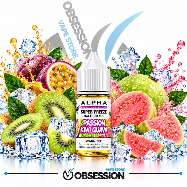 Frisky Alpha Super Freeze Passion Kiwi Guava SaltNic 30ml