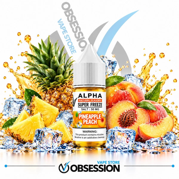 Frisky Alpha Super Freeze Pineapple Peach SaltNic 30ml