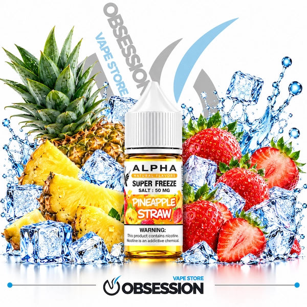 Frisky Alpha Super Freeze Pineapple Straw SaltNic 30ml