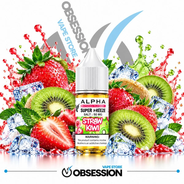 Frisky Alpha Super Freeze Straw Kiwi SaltNic 30ml