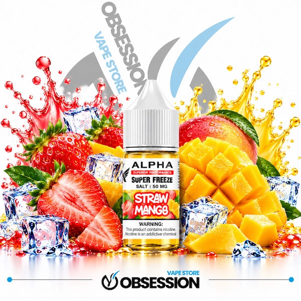 Frisky Alpha Super Freeze Straw Mango SaltNic 30ml