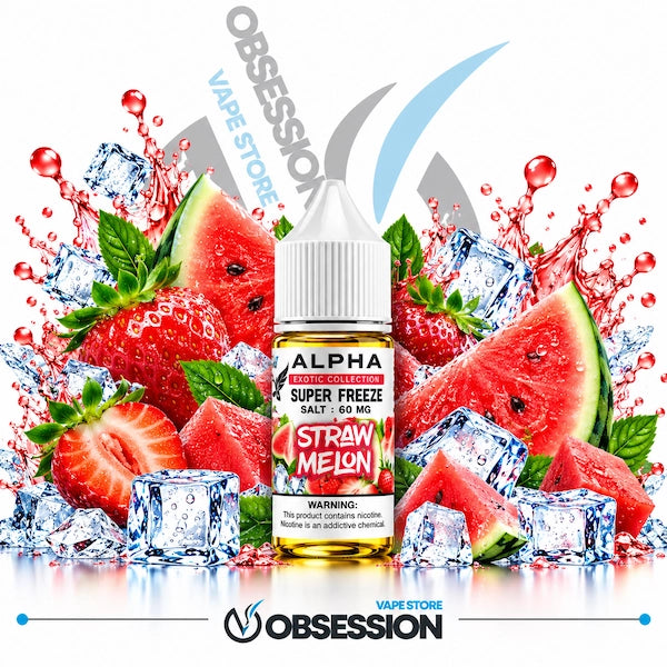 Frisky Alpha Super Freeze Straw Melon SaltNic 30ml