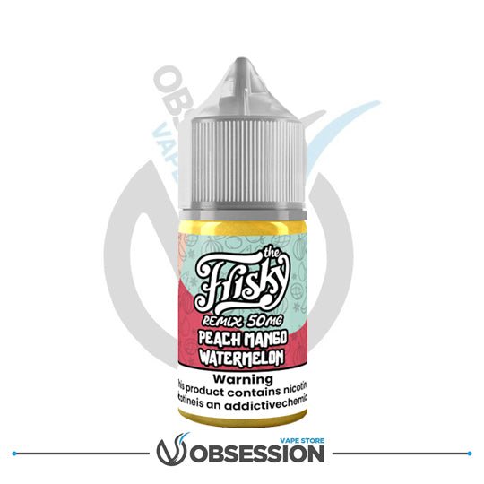 Frisky Remix Peach Mango Watermelon Super Cool Salt 30ml | Buy Online in Egypt | Obsession Vape Store
