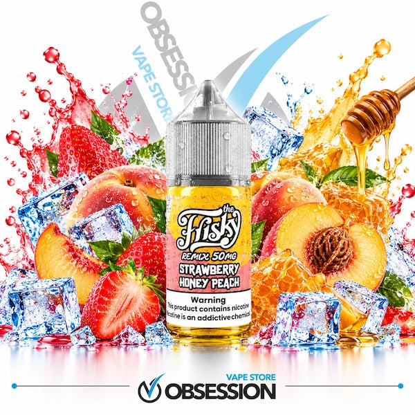 Frisky Remix Ultra Super Iced Strawberry Honey Peach SaltNic 30ml