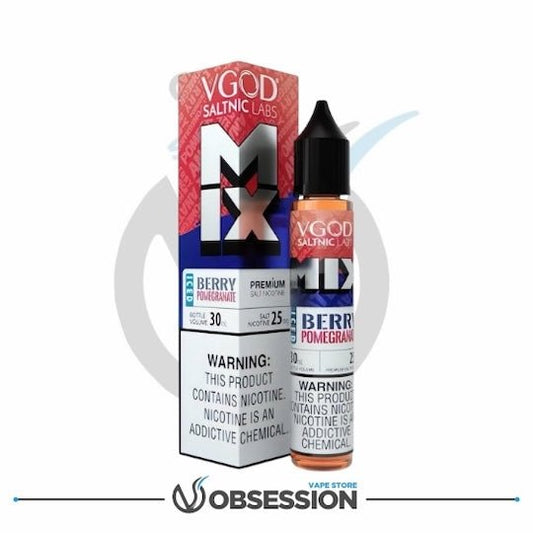 Mix Iced Berry Pomegranate eLiquid By VGOD SaltNic | 30ml | Buy Online in Egypt | Obsession Vape Store