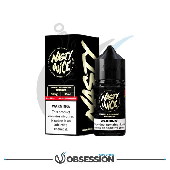 Nasty Juice Vanilla Custard Tobacco Salt 30ml | Buy Online in Egypt | Obsession Vape Store